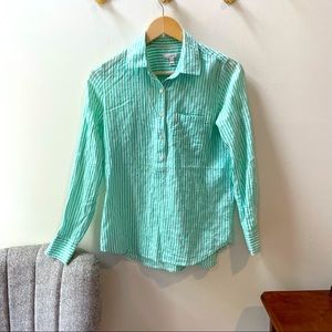J. Crew pinstripe Henley top